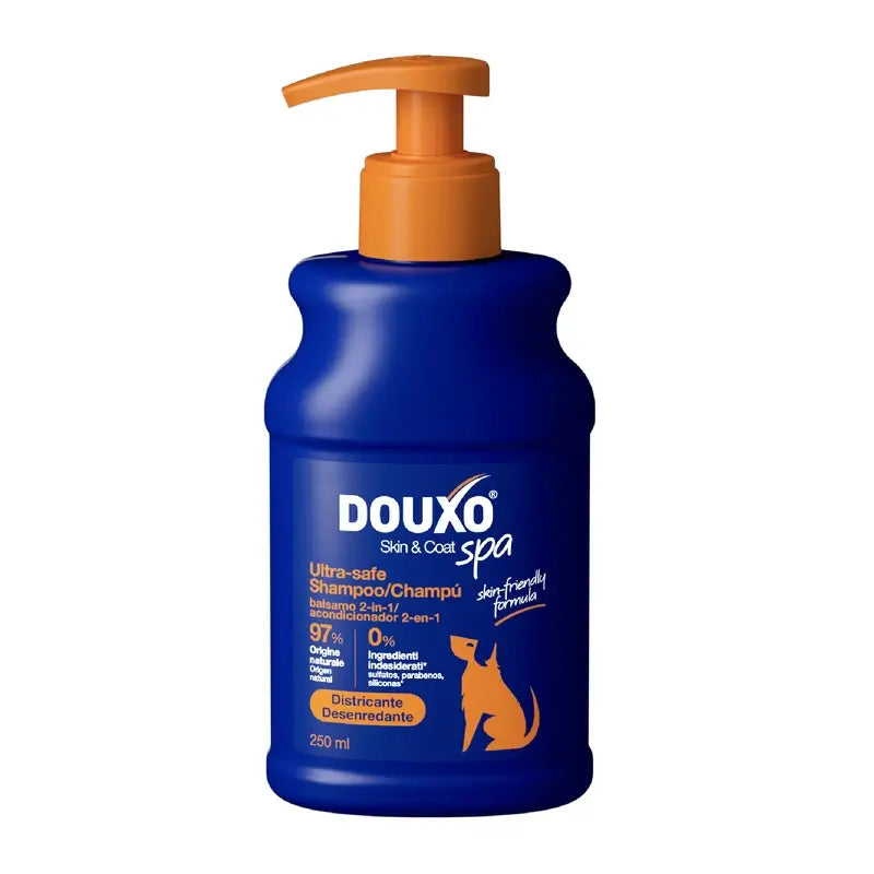 Douxo Skin & Coat Spa 2 In 1 Shampooing et après-shampooing pour chiens, 250 ml