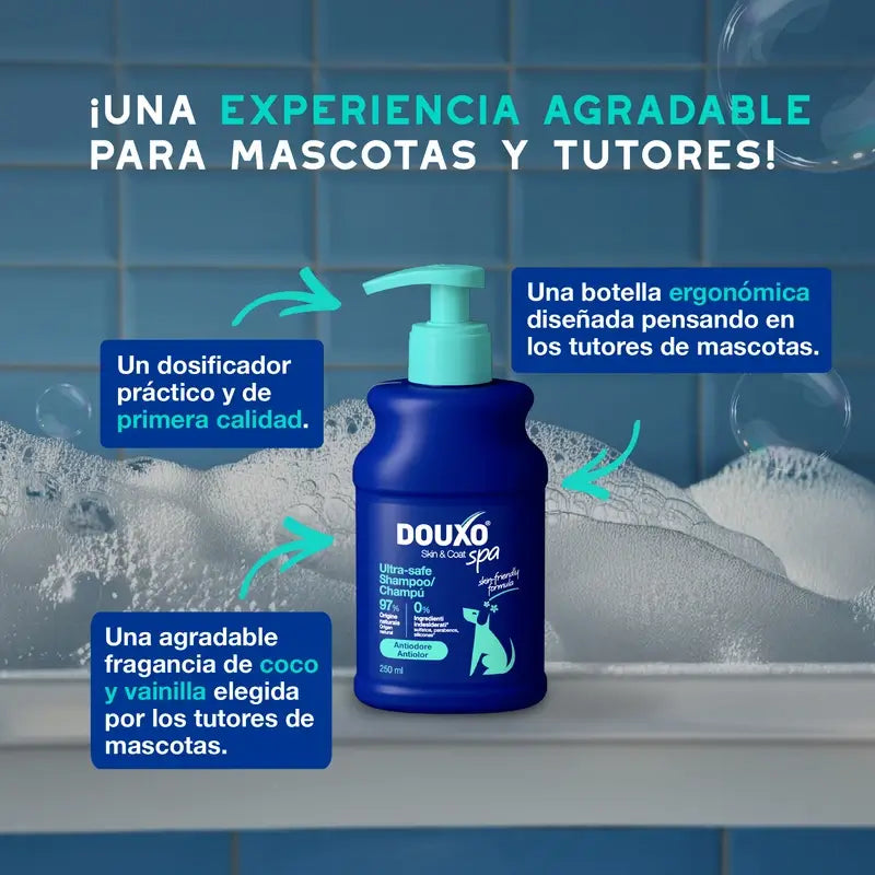 Douxo Skin & Coat Spa Shampooing anti-douleur pour chien, 250 ml