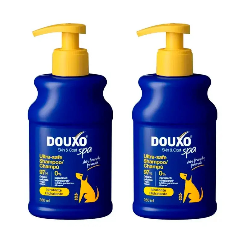 Douxo Skin & Coat Spa Shampooing à l'avoine pour chiens, paquet de 2 x 250 ml