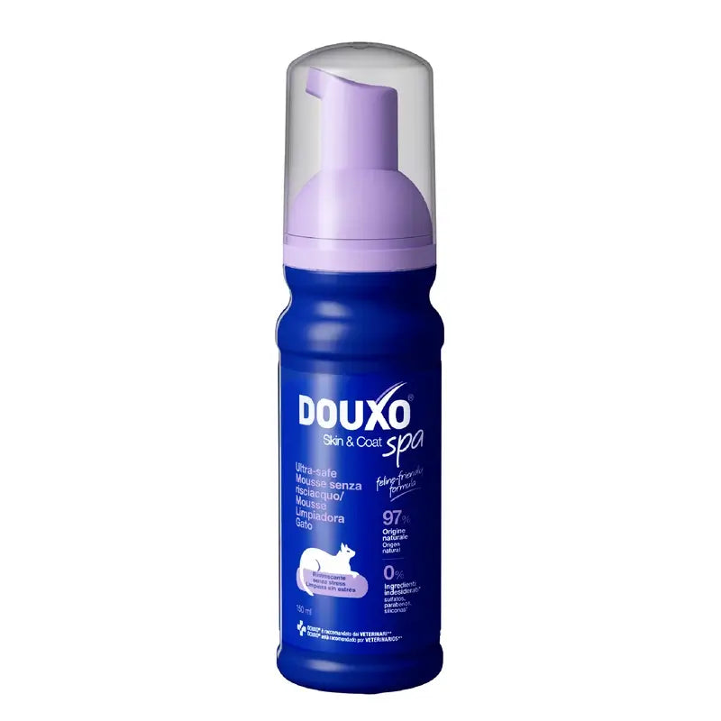 Douxo Skin & Coat Spa Nettoyage ultra doux pour une toilette sans stress du chat, 150 ml