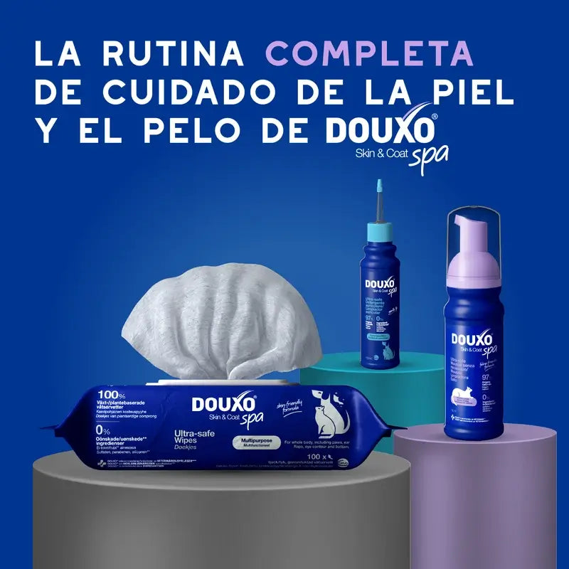 Douxo Skin & Coat Spa Nettoyage ultra doux pour une toilette sans stress du chat, 150 ml