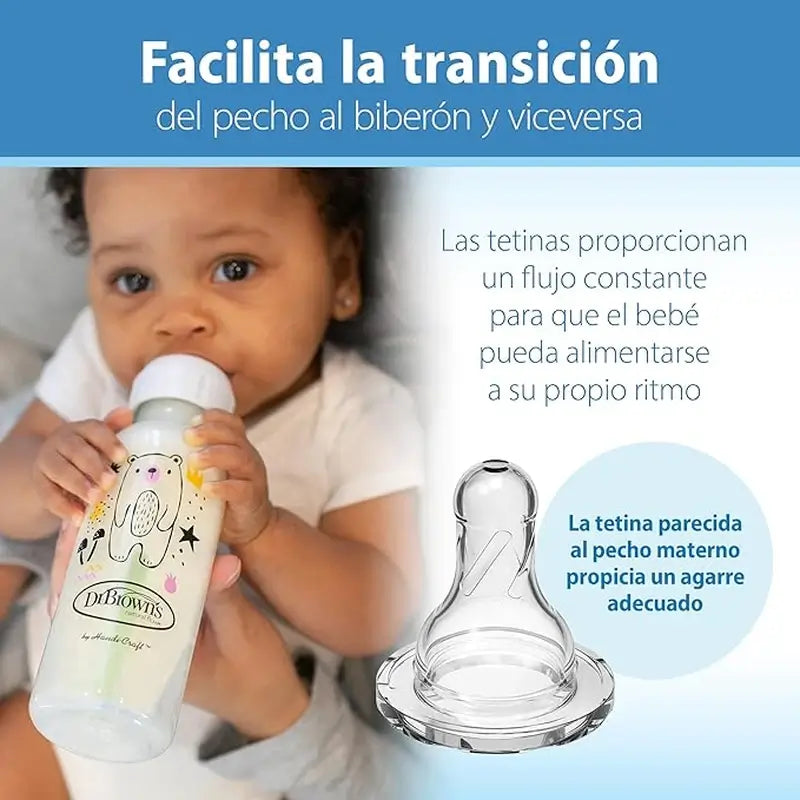 Options+ Dr. Brown's biberon anti-colique, format standard, 250 ml