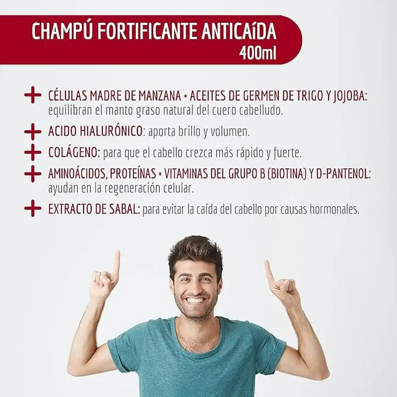 Francisco Ruiz Shampooing Anticaida 300 ml + 100 ml gratuits
