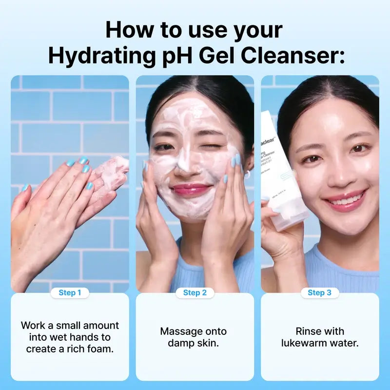 Dr Jart+ Dermaclear Gel nettoyant hydratant au pH équilibré, 150 ml