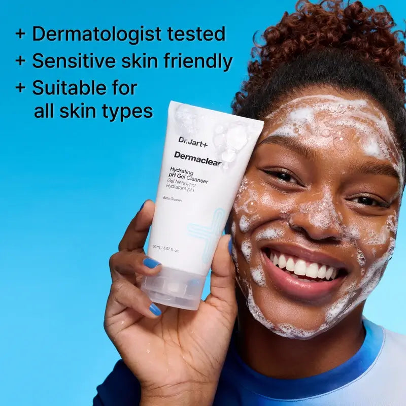 Dr Jart+ Dermaclear Gel nettoyant hydratant au pH équilibré, 30 ml