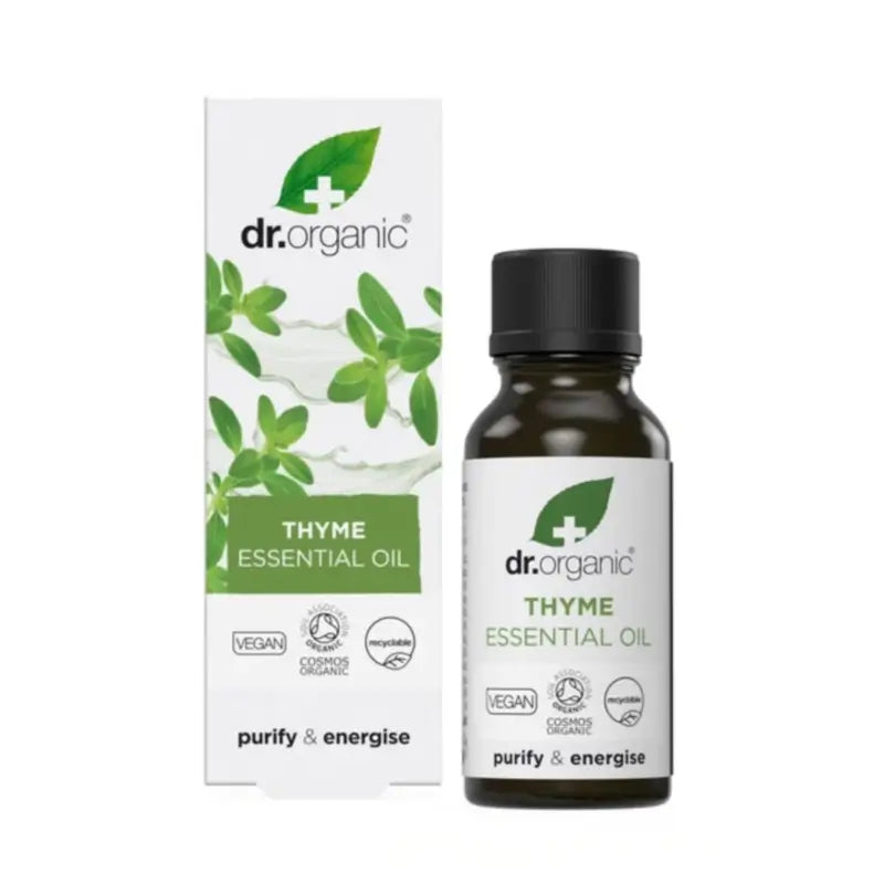 Dr.Organic Huile essentielle de thym au thymol, bio et 100 % pure, 10 ml