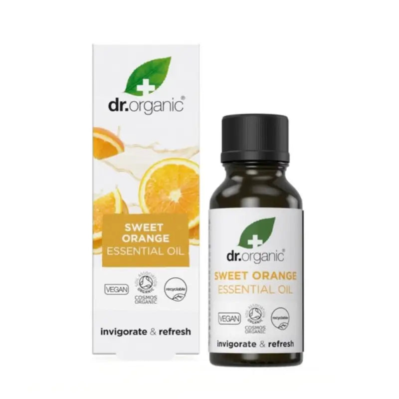Dr.Organic Huile essentielle d'orange douce bio et 100 % pure, 10 ml
