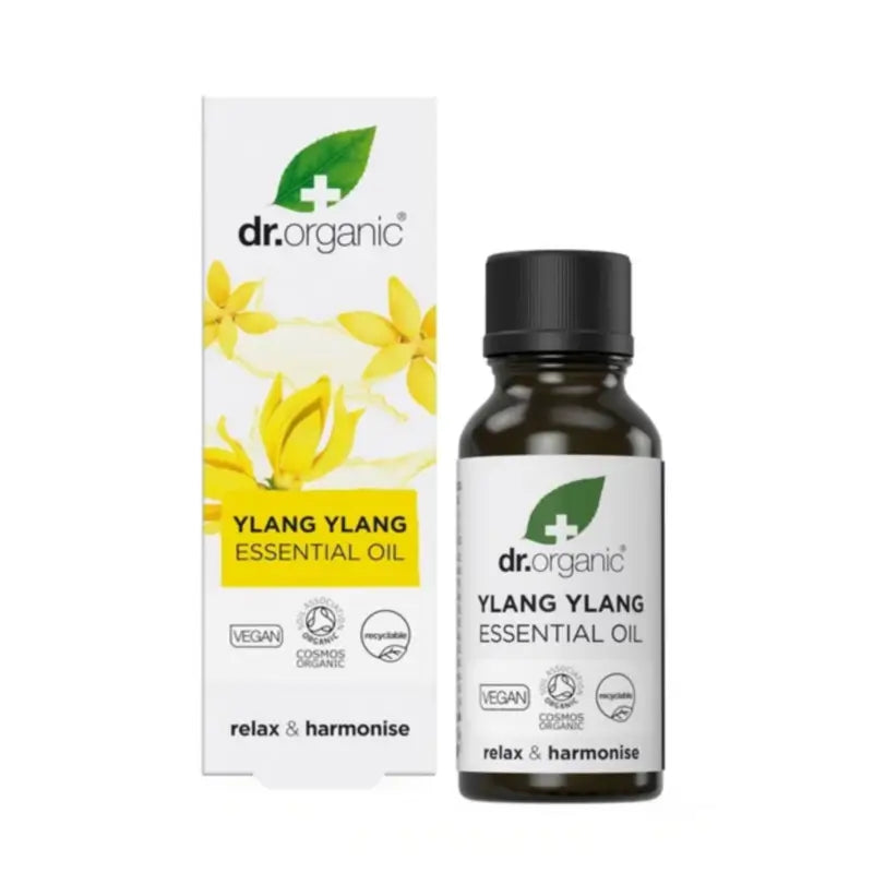 Dr.Organic Huile essentielle d'ylang-ylang bio et 100 % pure, 10 ml
