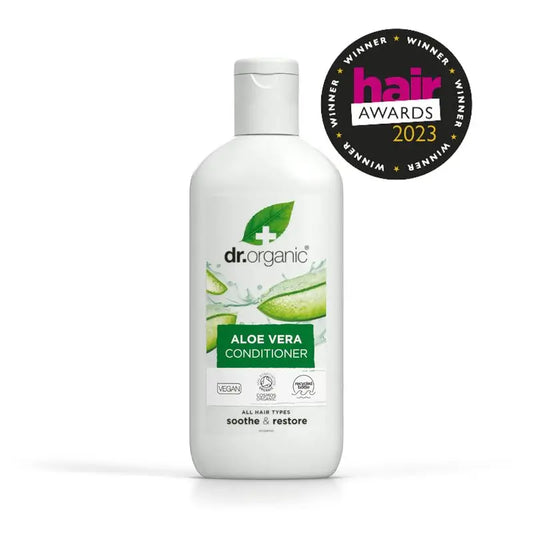Après-shampoing Dr. Organic à l'aloe vera pour tous types de cheveux, 265 ml