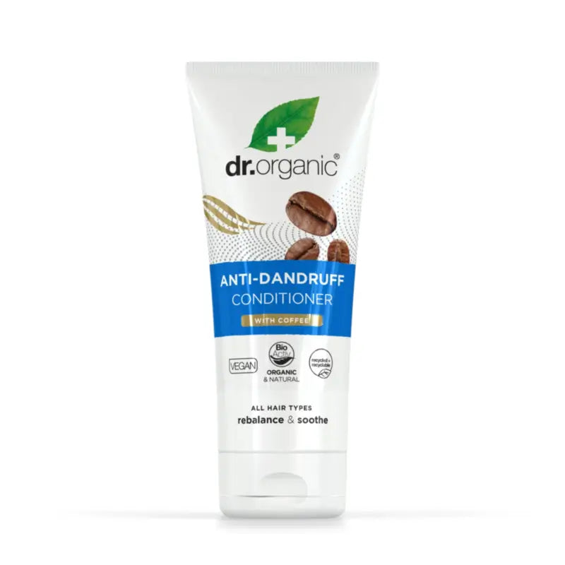 Dr.Organic Après-shampoing antipelliculaire au café, 200 ml