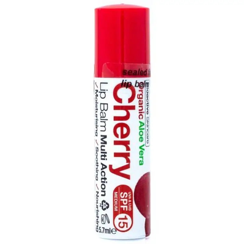 Baume à lèvres Dr. Organic Aloe Vera & Cherry 5,7Ml.
