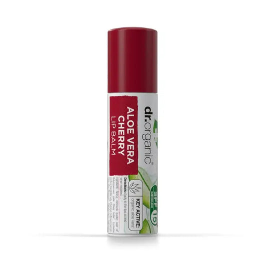 Baume à lèvres Dr. Organic Aloe Vera & Cherry 5,7Ml.