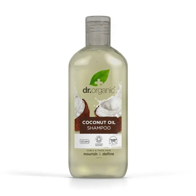 Shampooing à l'huile de coco Dr. Organic Cheveux épais ou bouclés, 265 ml