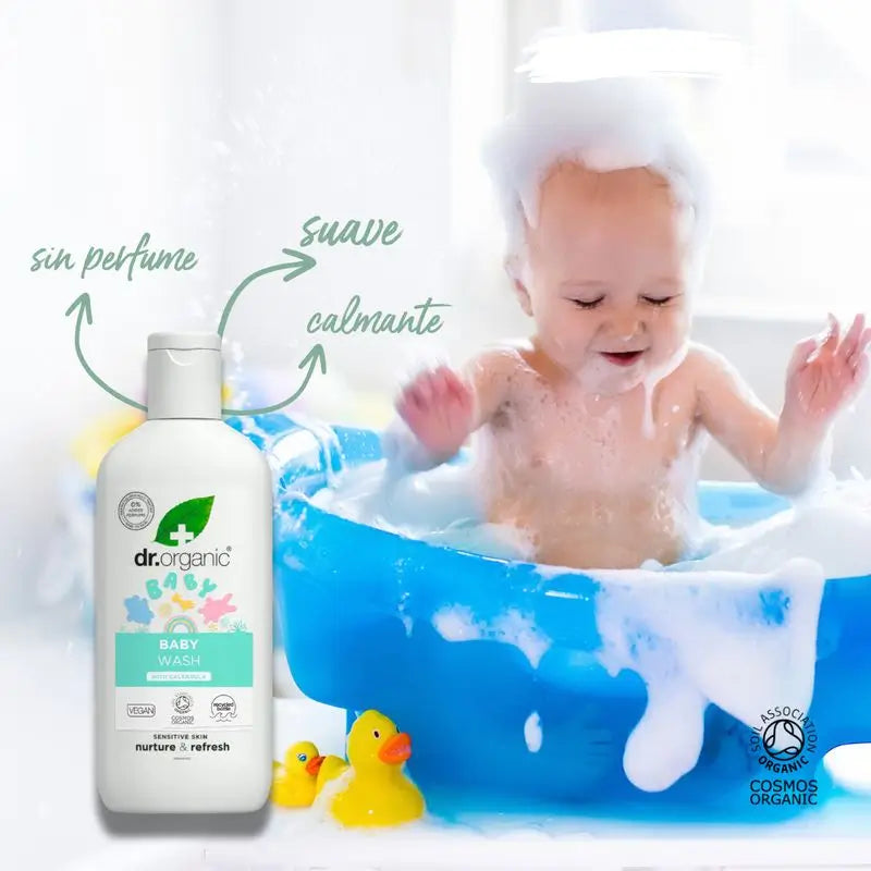 Shampooing et gel douche Dr. Organic Mummy & Baby, 250 ml