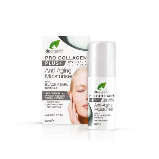 Crème visage anti-âge Procollagen Dr. Organic - Tous types de peau, 50 ml