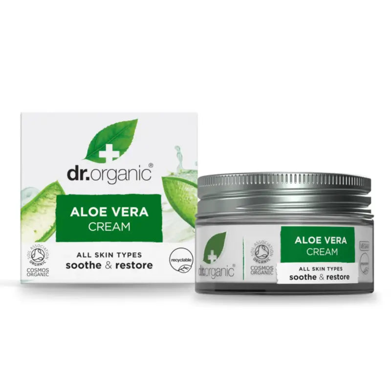 Dr.Organic Crème concentrée à l'aloe vera - Tous types de peau, 50 ml