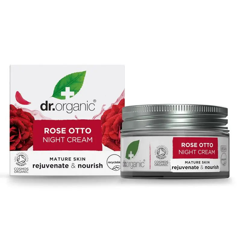 Dr. Organic Rosa Damascena Mature Skin Night Cream, 51 ml