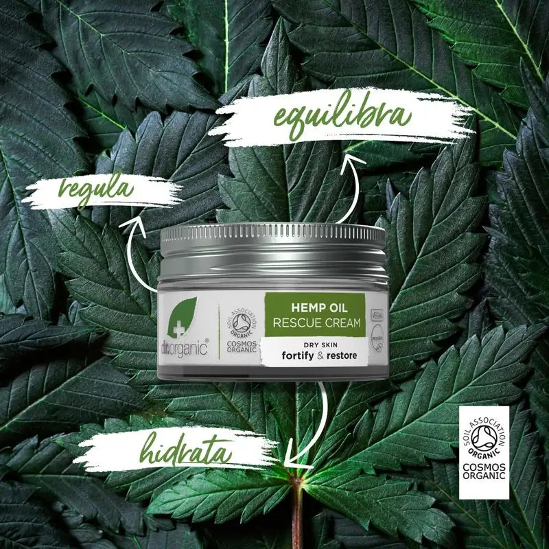Dr. Organic Hemp Oil Hemp Oil Rescue Cream Combination Skin, 50 ml