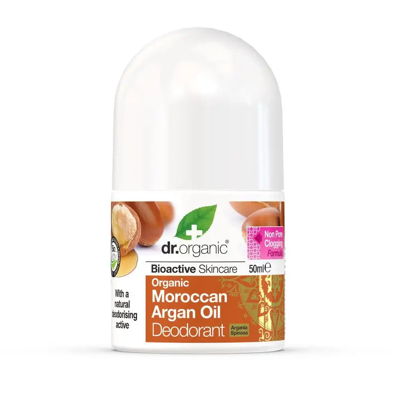 Déodorant à l'huile d'argan marocaine Dr. Organic 50Ml.