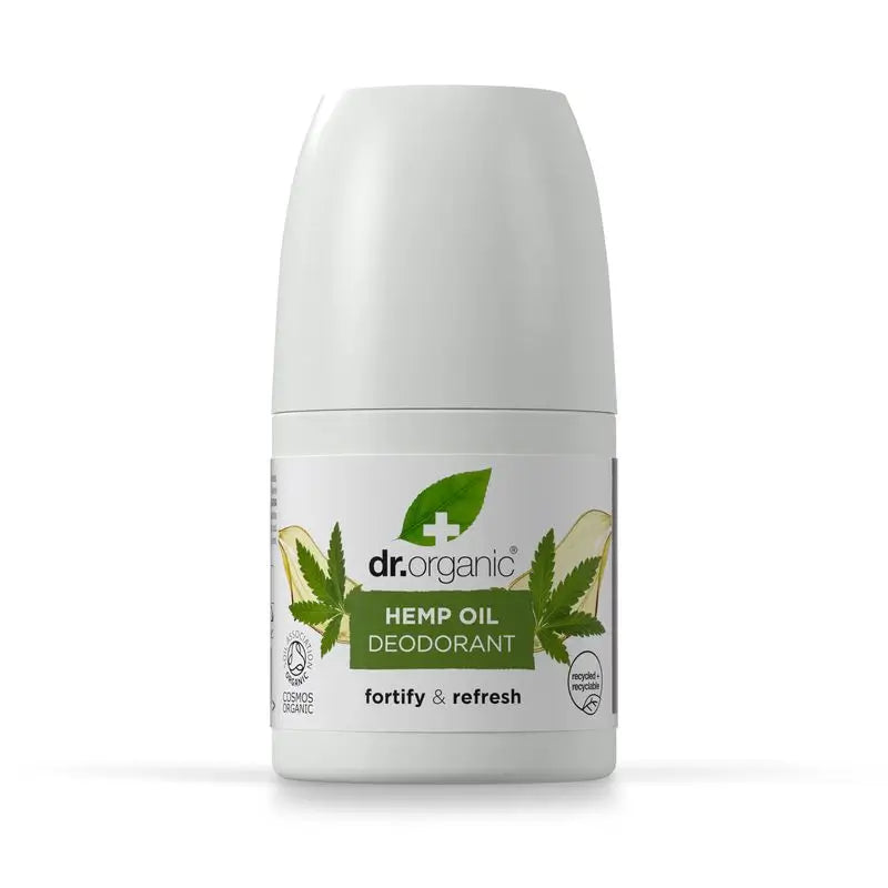 Déodorant à l'huile de chanvre Dr. Organic Tous types de peau, 50 ml