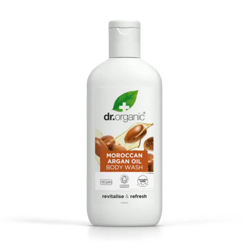 Gel de bain à l'huile d'argan marocaine Dr. Organic 250ml.