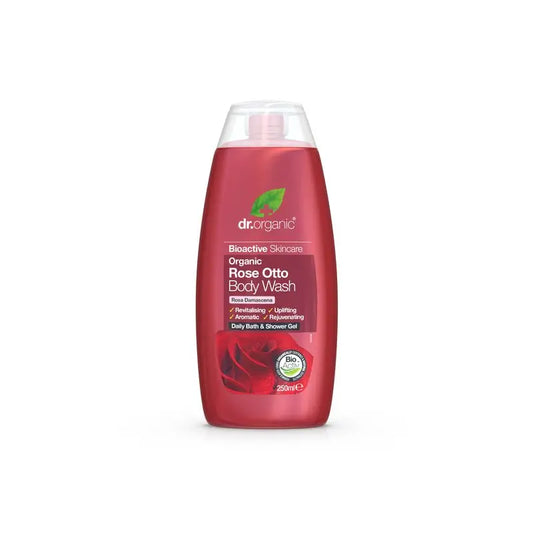 Gel douche à la rose de Damas Dr. Organic 250ml.