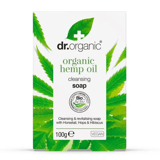 Dr. Organic Savon en barre à l'huile de chanvre 100Gr.