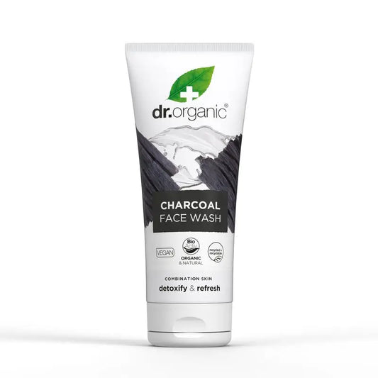Nettoyant visage au charbon actif Dr. Organic Peau grasse, 200 ml