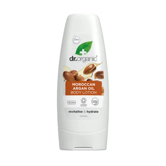 Lotion corporelle à l'huile d'argan Dr. Organic 200Ml.