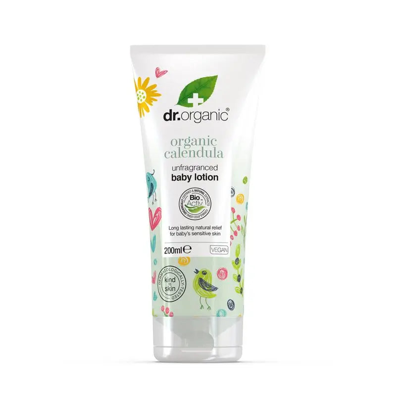 Lait corporel au Calendula Dr. Organic pour bébé 200Ml.