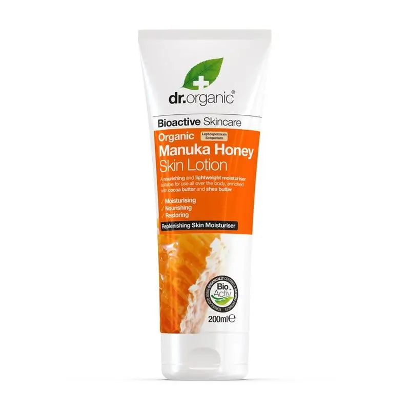 Lotion corporelle au miel de Manuka Dr. Organic 200Ml.