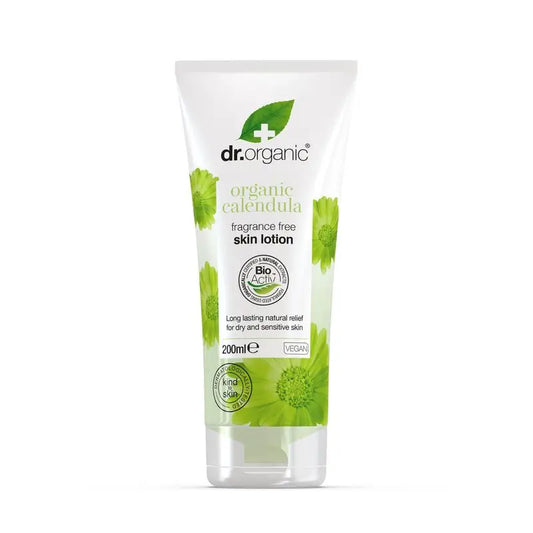 Lait corporel au Calendula pour peaux sensibles Dr. Organic 200Ml