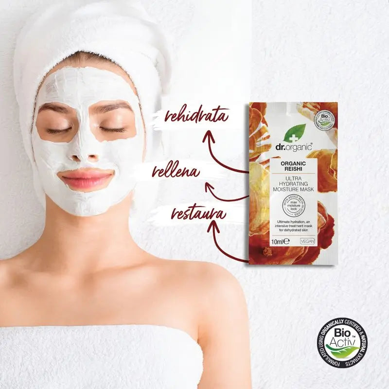 Masque facial au Reishi Dr. Organic 10Ml.