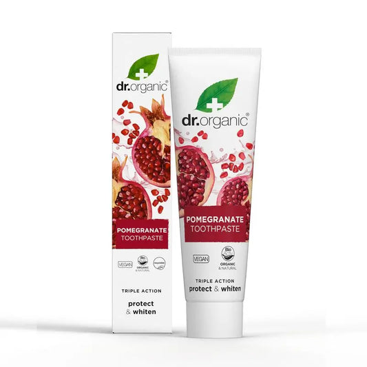 Dentifrice triple action à la grenade Dr. Organic, 100 ml