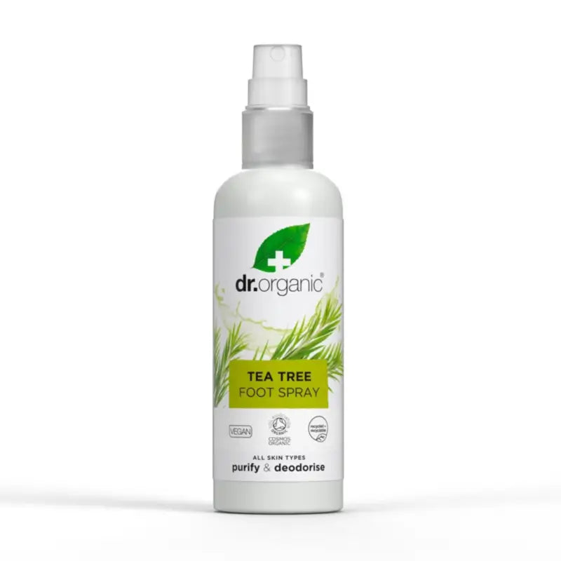 Dr.Organic Spray déodorant pour les pieds à l'arbre à thé, 100 ml