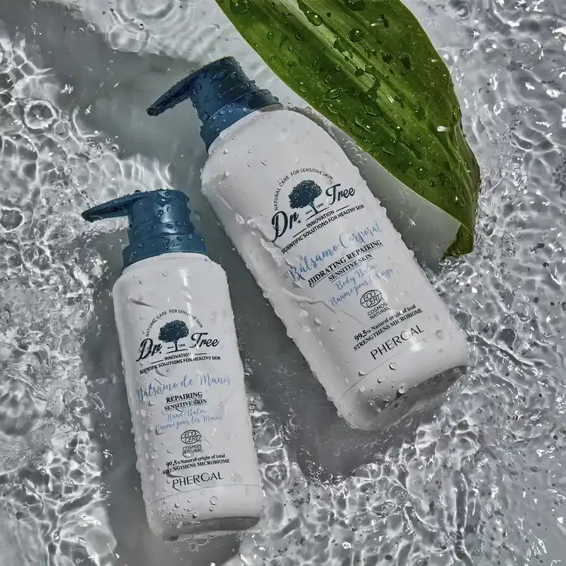 Dr. Tree Natural Baume hydratant pour le corps Peau sensible 400Ml