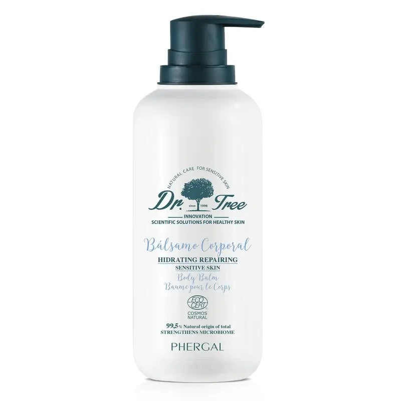 Dr. Tree Natural Baume hydratant pour le corps Peau sensible 400Ml