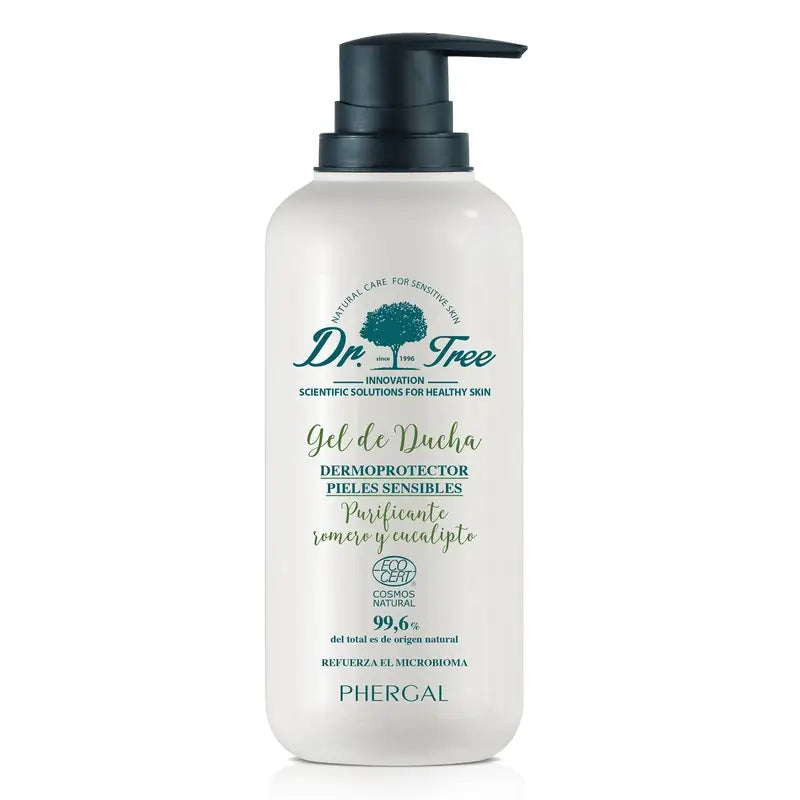 Tree Natural Gel Douche Purifiant au Romarin Peau Sensible 500Ml