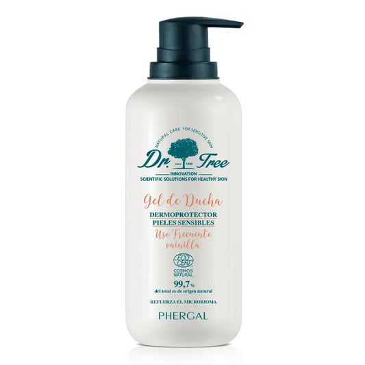  Tree Natural Vanilla Gel Douche Usage Fréquent Peau Sensible 500Ml