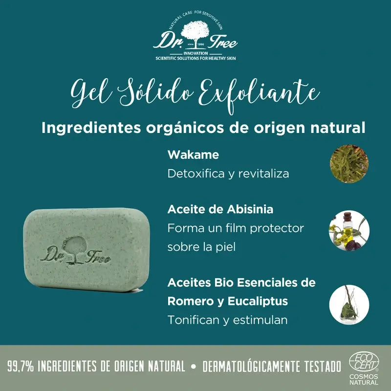 Dr. Tree Natural Exfoliating Solid Gel for Sensitive Skin (gel exfoliant naturel pour peau sensible)