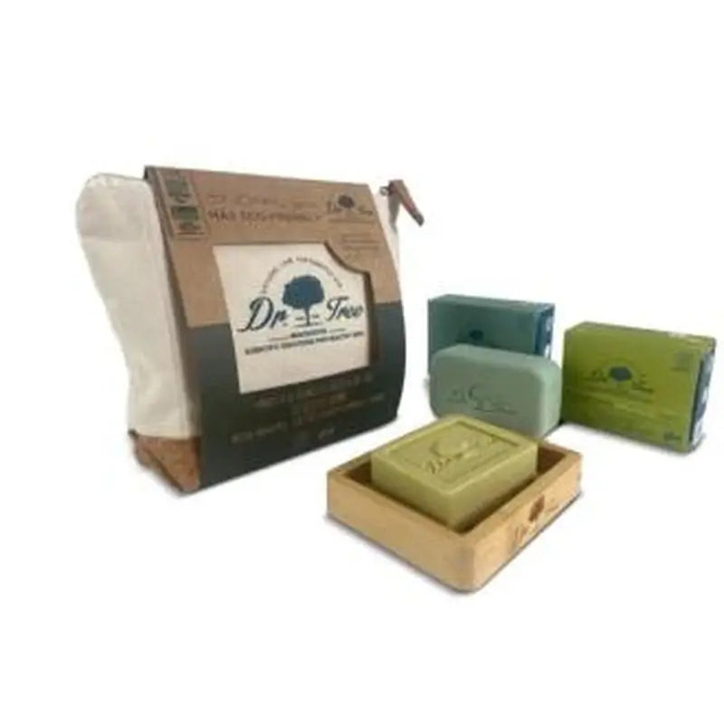 Trousse de toilette Dr. Tree Kit de voyage Shampoing Gel Solide + Aimant Support Solide