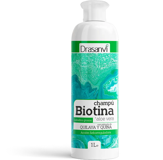 Drasanvi Biotina Shampoo & Aloe Vera Oily Hair Bottle , 1 l