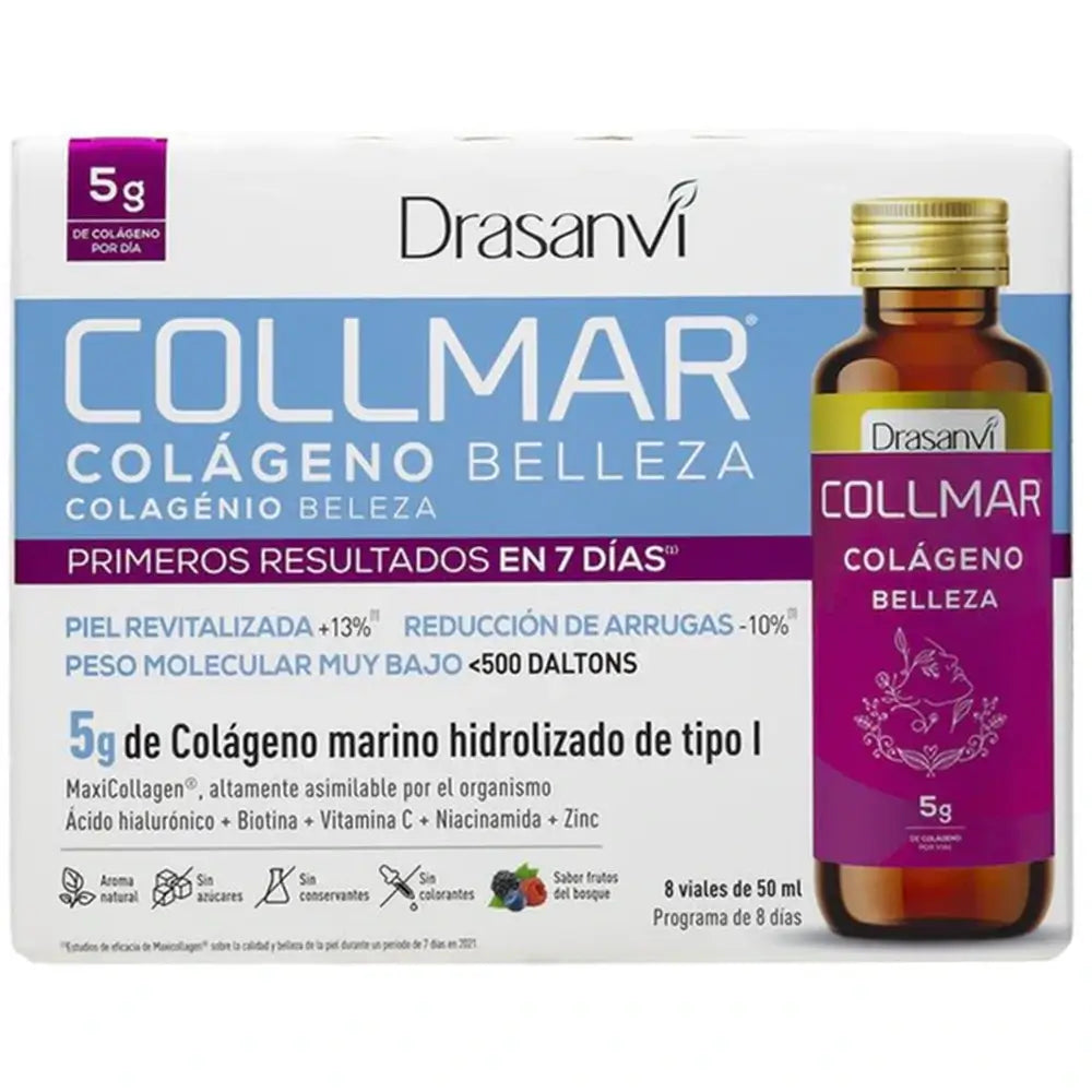 Drasanvi Collmar Collagen Beauty Drinkable Forest Fruits, 8 flacons de 50 ml
