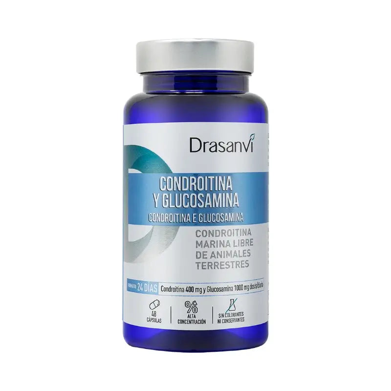 Drasanvi Chondroitine+Glucosamine 48 Capsules Nutrabasicos Drasanvi Bouteille