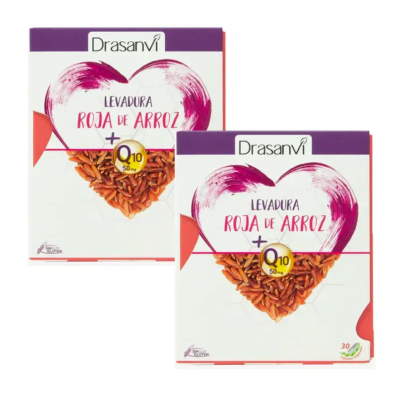 Drasanvi Yeast Red Rice (2,9 Mg Monacolin K) Coenzyme Q10, 2X30 Capsules