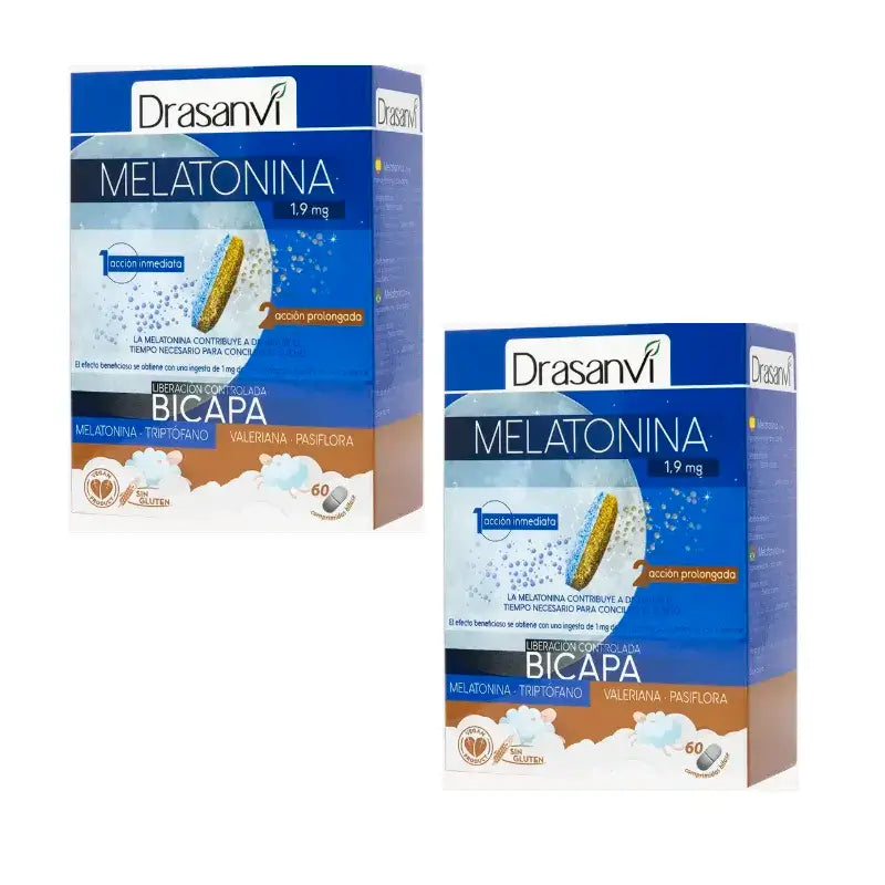 Drasanvi Melatonin Bilayer Retard , 2X60 Comprimés
