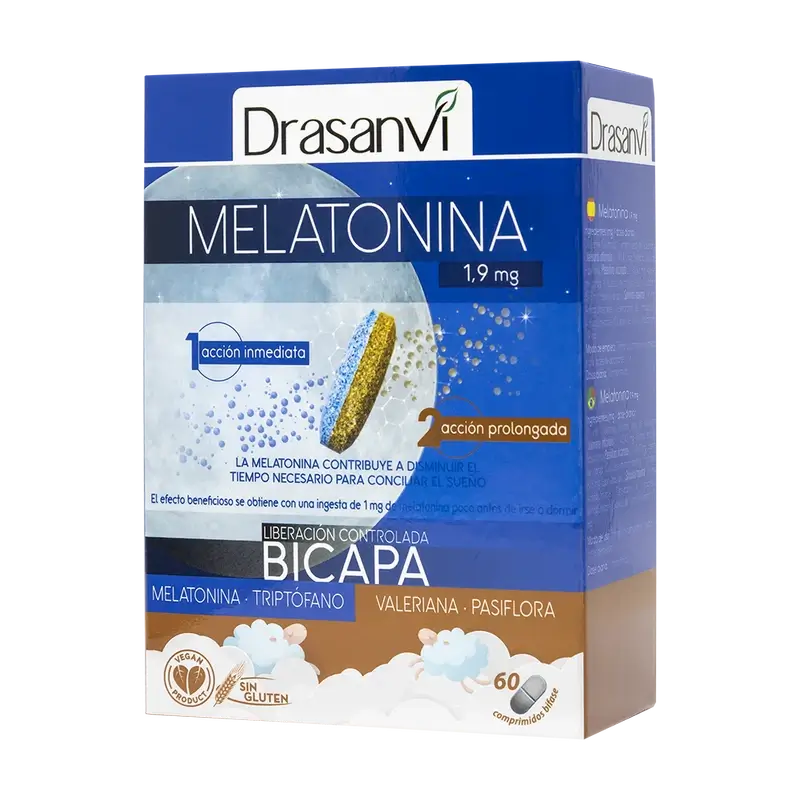 Drasanvi Melatonin Bicapa Retard , 60 comprimés