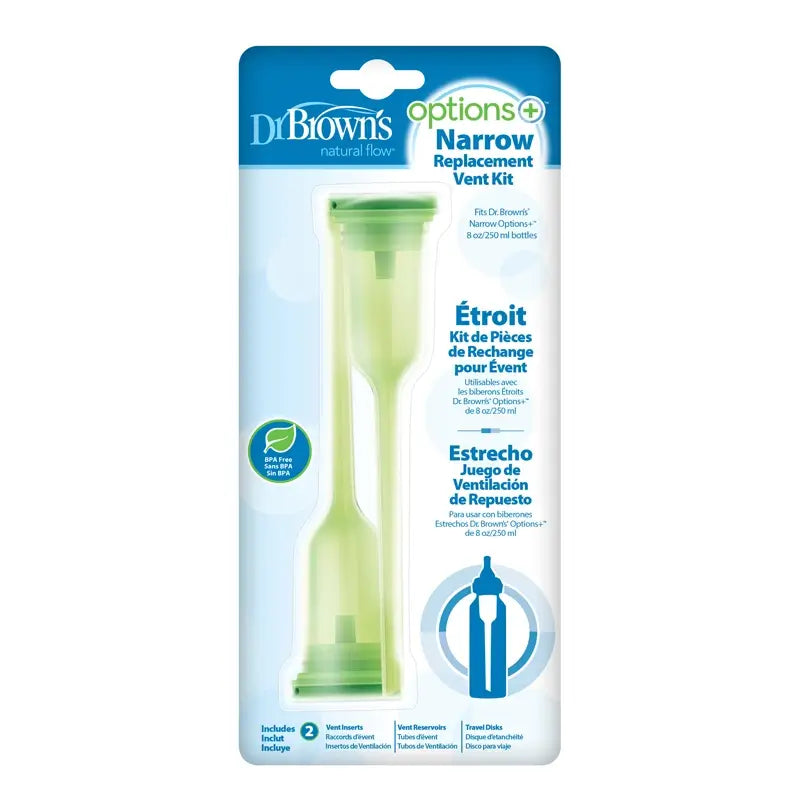 Kit de remplacement pour bouche étroite Dr. Brown's (2 valves + 2 tubes)