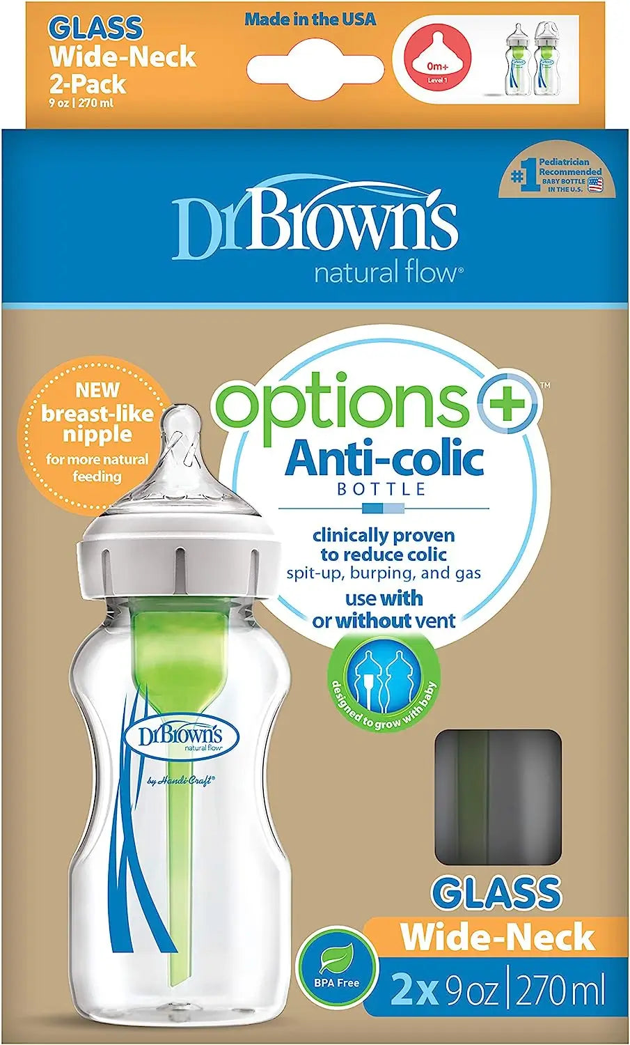Brown's Pack Of 2 Bottles Ba 270 Ml Pp Crystal Options +
