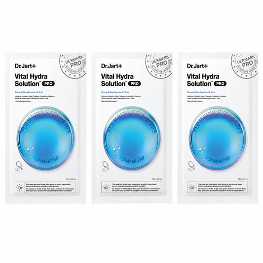 Dr. Jart+ Dermask Vital Hydra Solution Pro Moisturising Face Mask, 26 Gr , pack 3